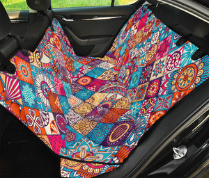 Ethnic Bohemian Mandala Pattern Print Pet Car Back Seat Cover