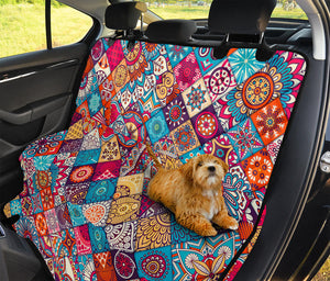 Ethnic Bohemian Mandala Pattern Print Pet Car Back Seat Cover