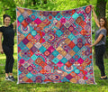 Ethnic Bohemian Mandala Pattern Print Quilt