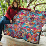 Ethnic Bohemian Mandala Pattern Print Quilt