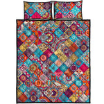 Ethnic Bohemian Mandala Pattern Print Quilt Bed Set