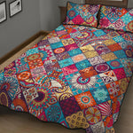 Ethnic Bohemian Mandala Pattern Print Quilt Bed Set