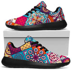 Ethnic Bohemian Mandala Pattern Print Sport Shoes GearFrost