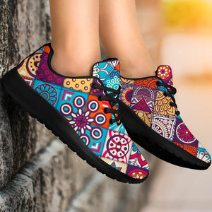 Ethnic Bohemian Mandala Pattern Print Sport Shoes GearFrost