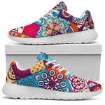 Ethnic Bohemian Mandala Pattern Print Sport Shoes GearFrost