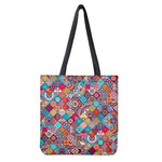 Ethnic Bohemian Mandala Pattern Print Tote Bag