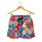 Ethnic Bohemian Mandala Pattern Print Women's Shorts
