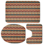 Ethnic Boho Tribal Pattern Print 3 Piece Bath Mat Set