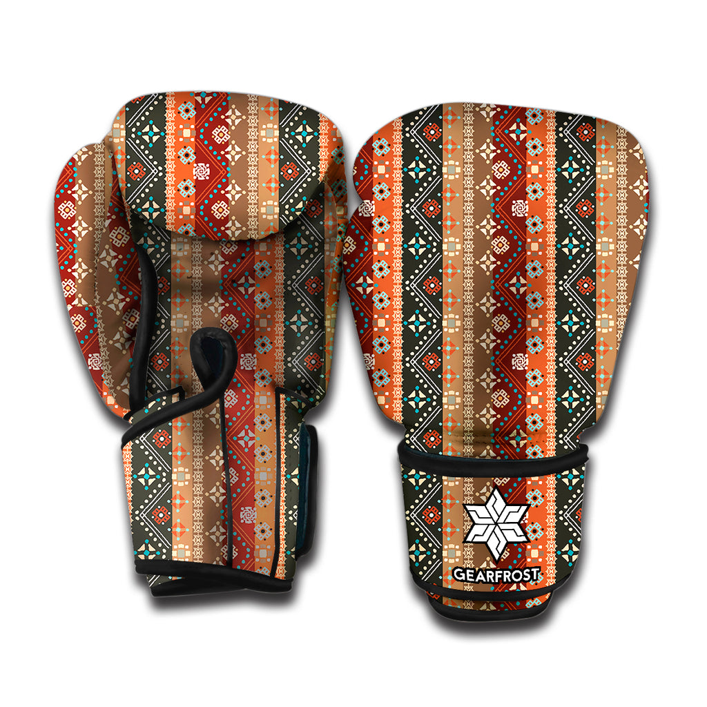 Ethnic Boho Tribal Pattern Print Boxing Gloves