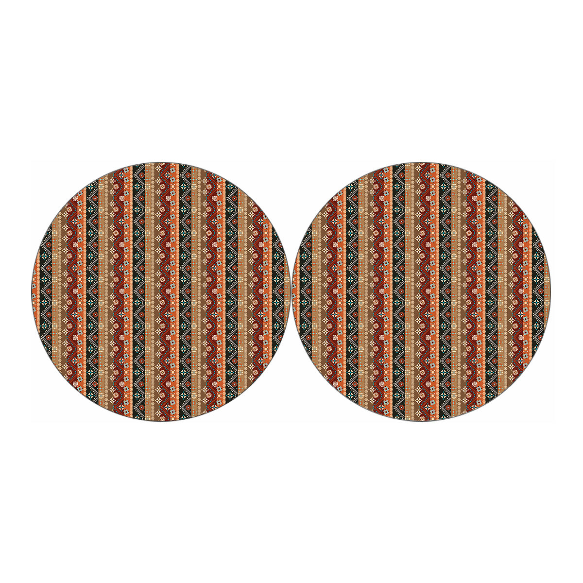 Ethnic Boho Tribal Pattern Print Car Coasters