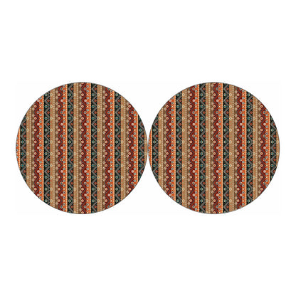 Ethnic Boho Tribal Pattern Print Car Coasters