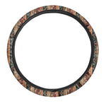 Ethnic Boho Tribal Pattern Print Car Steering Wheel Cover