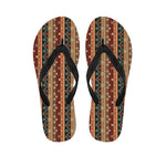 Ethnic Boho Tribal Pattern Print Flip Flops