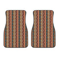 Ethnic Boho Tribal Pattern Print Front Car Floor Mats