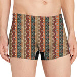 Ethnic Boho Tribal Pattern Print Men's Boxer Briefs