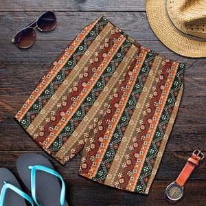 Ethnic Boho Tribal Pattern Print Men's Shorts