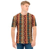 Ethnic Boho Tribal Pattern Print Men's T-Shirt