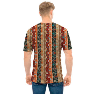 Ethnic Boho Tribal Pattern Print Men's T-Shirt