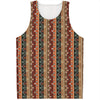 Ethnic Boho Tribal Pattern Print Men's Tank Top