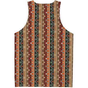 Ethnic Boho Tribal Pattern Print Men's Tank Top