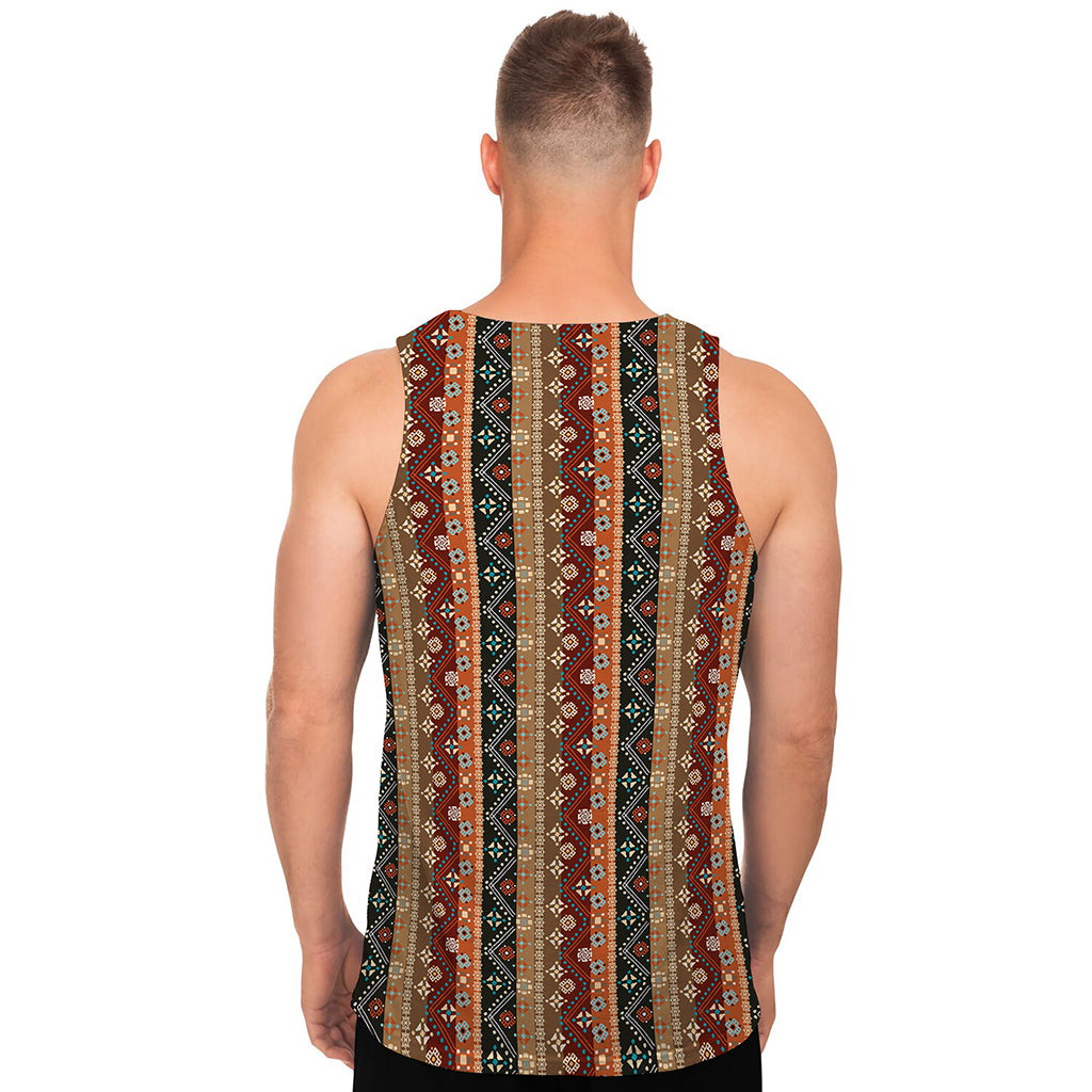 Ethnic Boho Tribal Pattern Print Men's Tank Top