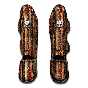 Ethnic Boho Tribal Pattern Print Muay Thai Shin Guard