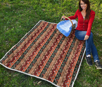 Ethnic Boho Tribal Pattern Print Quilt