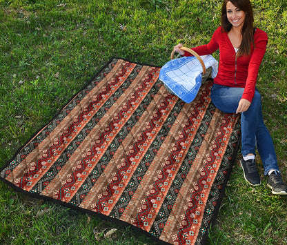 Ethnic Boho Tribal Pattern Print Quilt