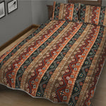 Ethnic Boho Tribal Pattern Print Quilt Bed Set