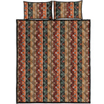Ethnic Boho Tribal Pattern Print Quilt Bed Set