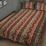 Ethnic Boho Tribal Pattern Print Quilt Bed Set