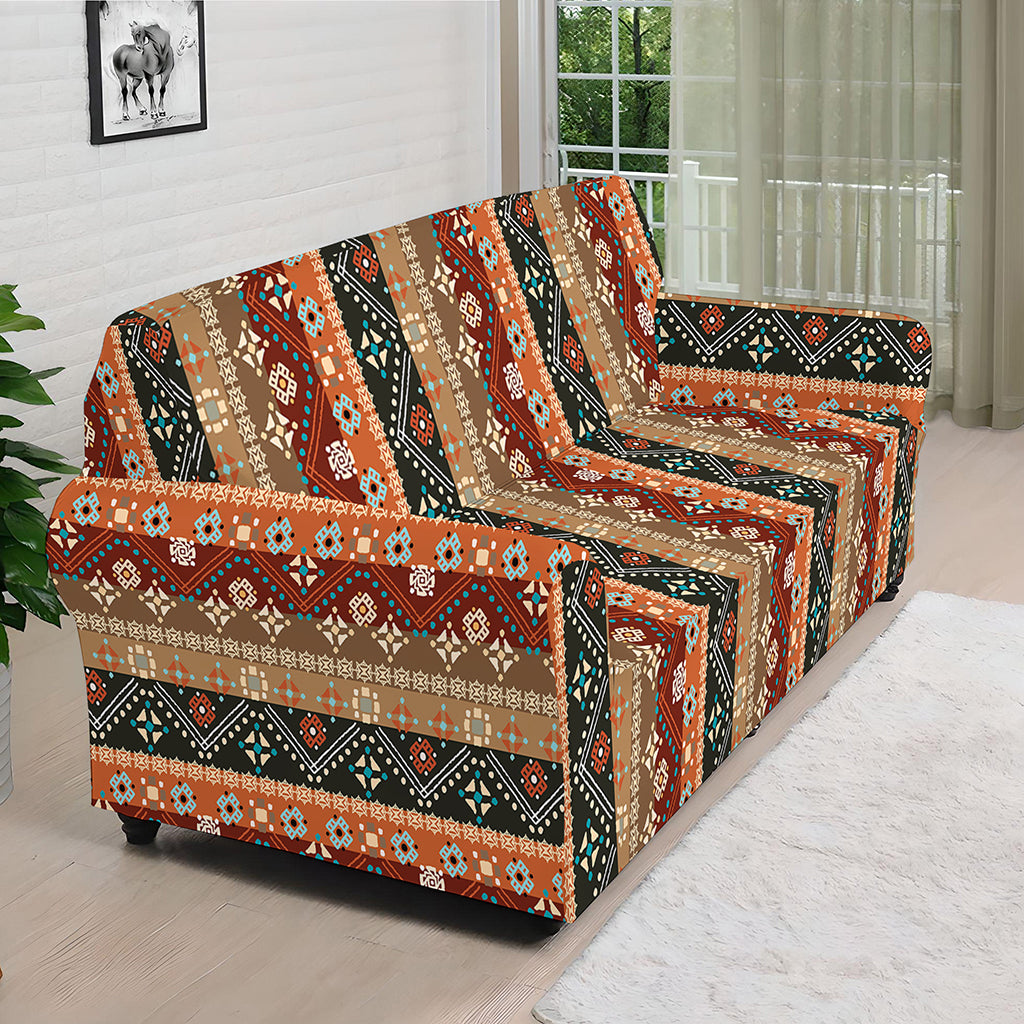 Ethnic Boho Tribal Pattern Print Sofa Cover