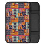 Ethnic Floral Patchwork Pattern Print Car Center Console Cover