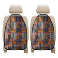 Ethnic Floral Patchwork Pattern Print Car Seat Organizers