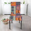Ethnic Floral Patchwork Pattern Print Dining Chair Slipcover