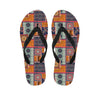 Ethnic Floral Patchwork Pattern Print Flip Flops