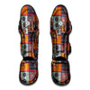 Ethnic Floral Patchwork Pattern Print Muay Thai Shin Guard