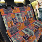 Ethnic Floral Patchwork Pattern Print Pet Car Back Seat Cover