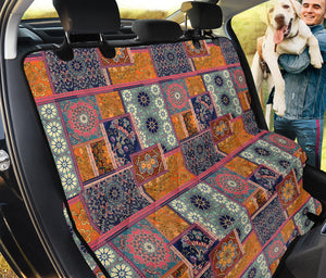 Ethnic Floral Patchwork Pattern Print Pet Car Back Seat Cover