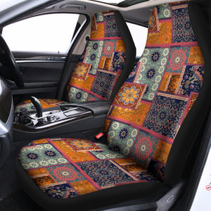 Ethnic Floral Patchwork Pattern Print Universal Fit Car Seat Covers