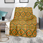 Ethnic Kente Pattern Print Blanket