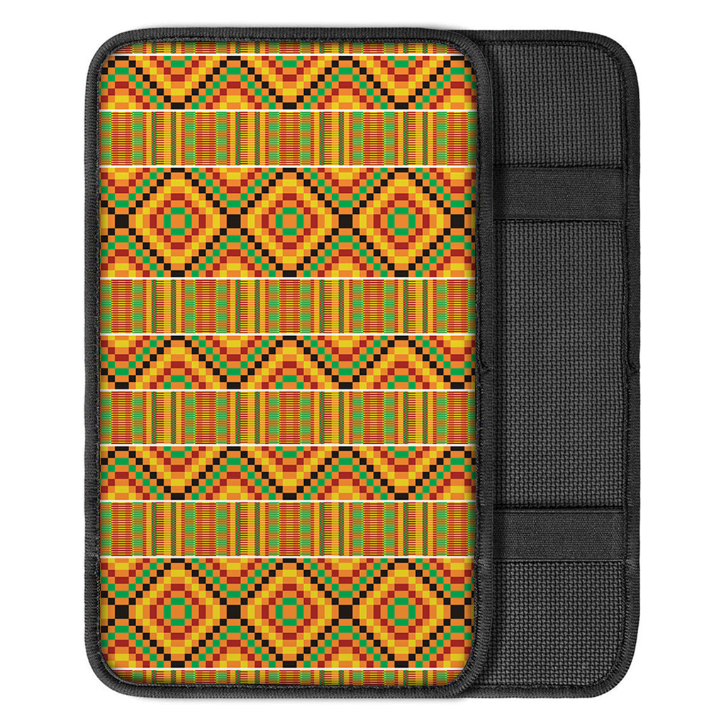 Ethnic Kente Pattern Print Car Center Console Cover