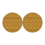 Ethnic Kente Pattern Print Car Coasters