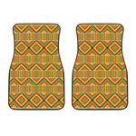 Ethnic Kente Pattern Print Front Car Floor Mats