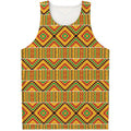 Ethnic Kente Pattern Print Men's Tank Top