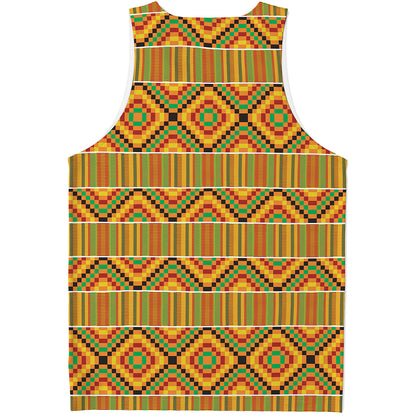 Ethnic Kente Pattern Print Men's Tank Top