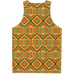 Ethnic Kente Pattern Print Men's Tank Top