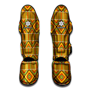 Ethnic Kente Pattern Print Muay Thai Shin Guard