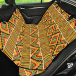 Ethnic Kente Pattern Print Pet Car Back Seat Cover