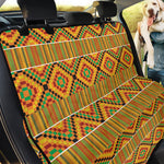 Ethnic Kente Pattern Print Pet Car Back Seat Cover